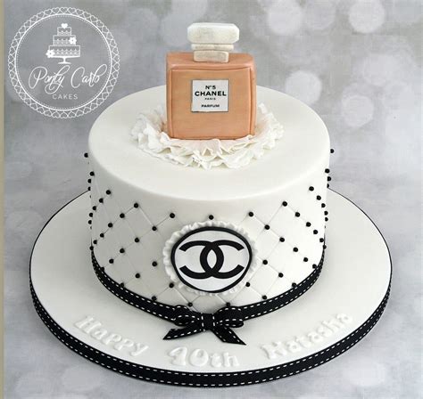 chanel pink cake|Chanel no 5 cake.